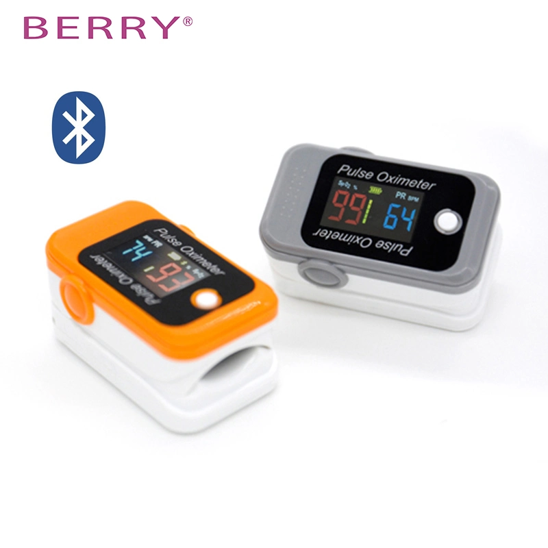 Bluetooth Pulse Oximeter Bm1000c with Portable Medical Digital LED Fingertip SpO2 Pulse Oximetry Oximeter Ce and FDA